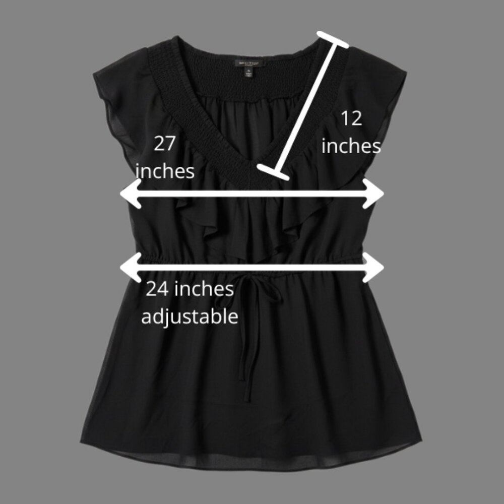 NWT Torrid Black Gauze and Chiffon Baby Doll Tie Top SZ 4 (26) - Picture 3 of 9